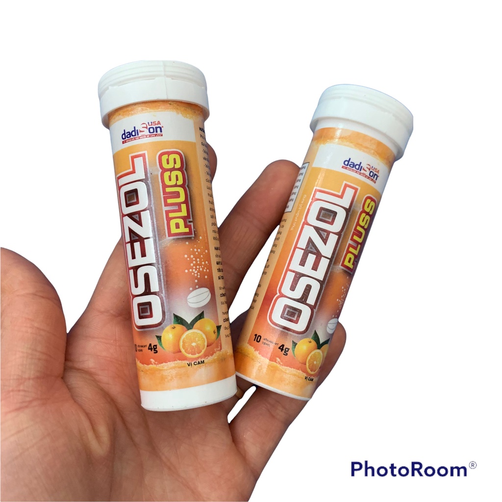 Viên sủi bù nước điện giải Orezol - hương cam tuýp 10 viên