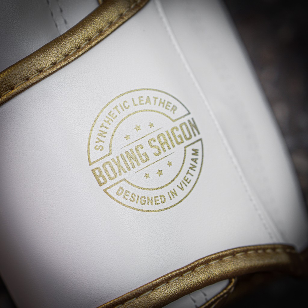 Găng tay Boxing Saigon Inspire - White/Gold