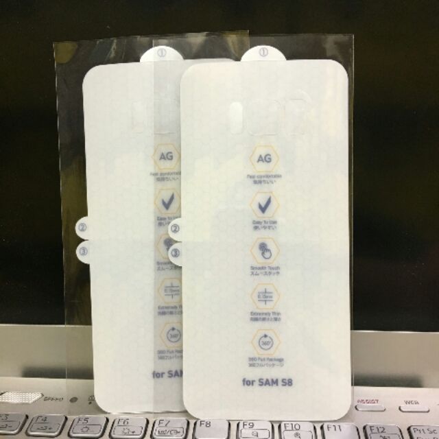 Dán PPF AG nhám chống vân tay Galaxy S8(mặt sau) tặng phụ kiện dán