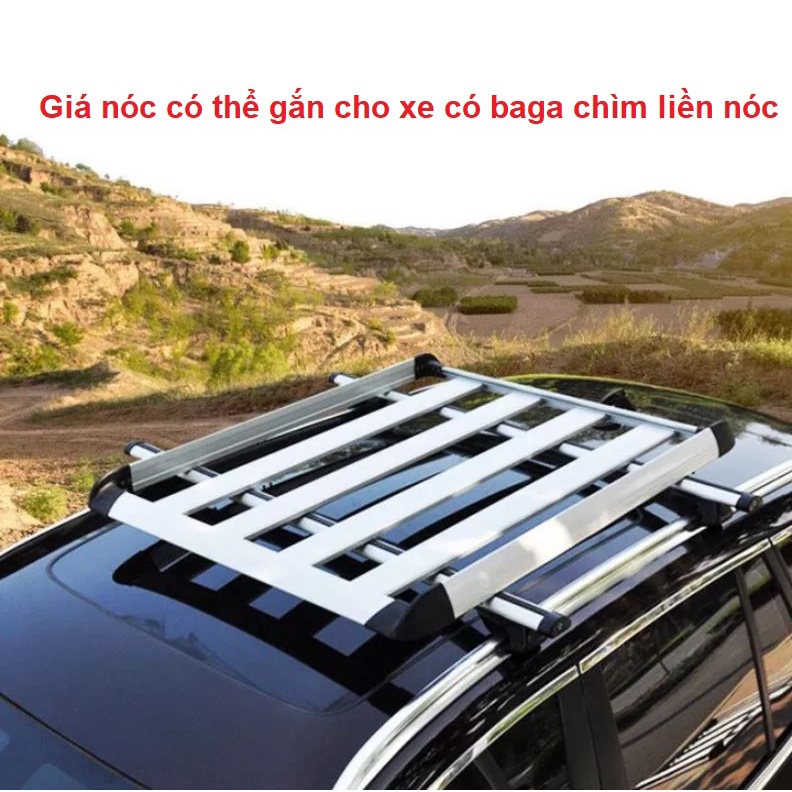 Giá nóc vuông chở đồ cho xe hơi - Bền, đẹp, dễ lắp đặt
