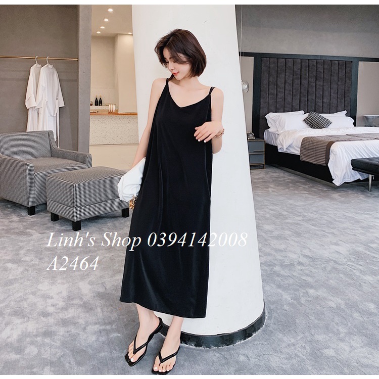 Váy Suông Đầm Suông 2 DÂY A2464