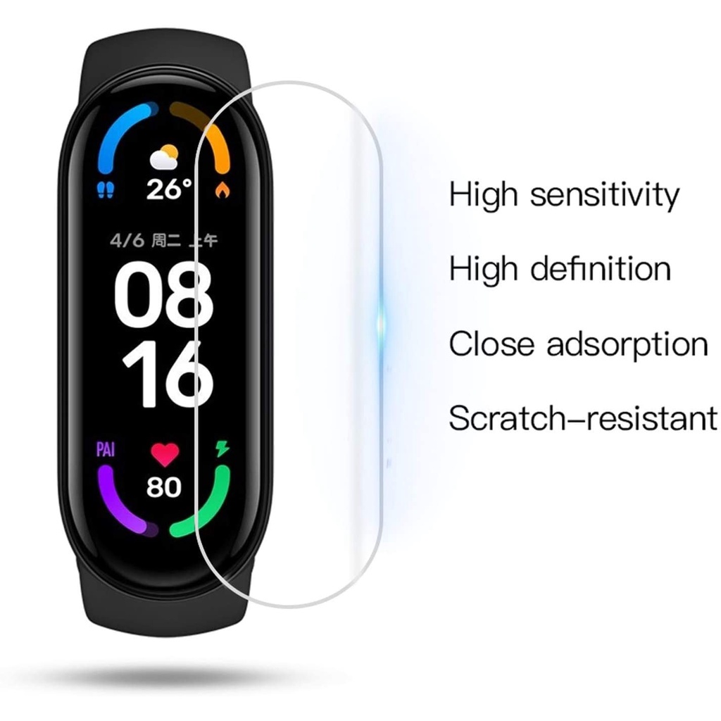 Miếng Dán Bảo Vệ Màn Hình Bằng TPU Trong Suốt Cho Xiaomi Mi Band 4 3 Mi Band 7 6 / 5