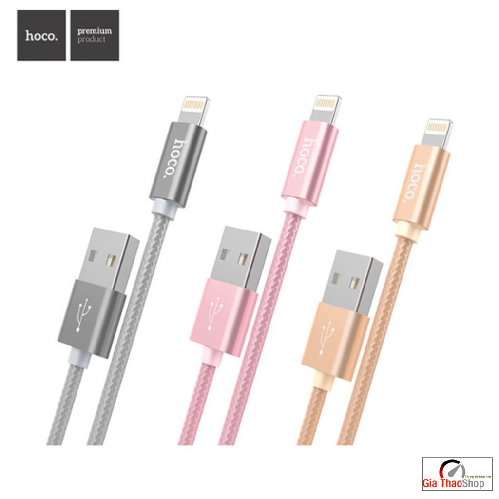 Combo Củ Sạc Nhanh Hoco UH102 + Cáp Sạc Nhanh Iphone HOCO X2 Dài 1M- Sạc nhanh Iphone, Ipad, Samsung- Lightning/Micro