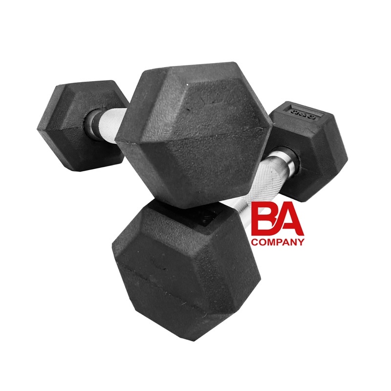 Bộ 1 tạ tay cao su đặc 2,5kg lục giác cao cấp, tạ tay tập gym yoga, dụng cụ thể thao binhansports