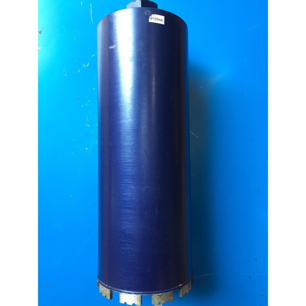 Mũi khoan rút lõi bê tông phi 120mm tặng kèm 1 đầu chuyển khoan 2-26