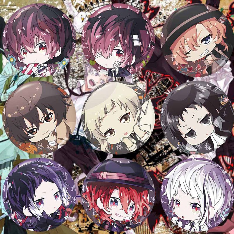 Huy hiệu anime Bungou Stray Dogs( mẫu đẹp dễ thương)