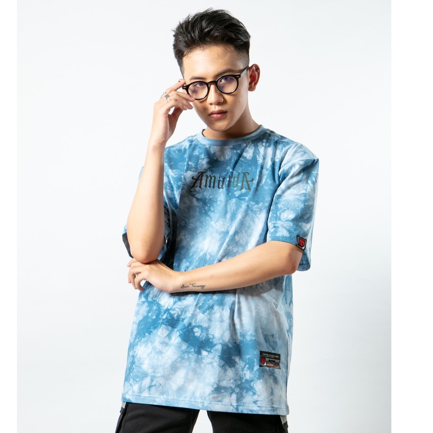 Áo thun loang màu form rộng tay lỡ nam nữ Phông tiedye Unisex phản quang Local Brand Chính Hãng Midori M Studio