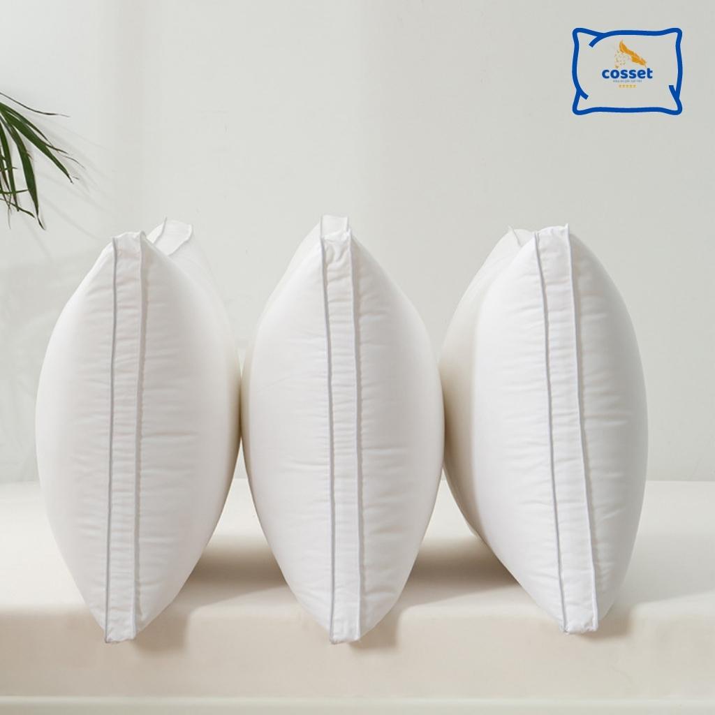 Gối nằm lông vũ Microfiber nhân tạo sợi siêu êm 45x65 50x70 thương hiệu Cosset