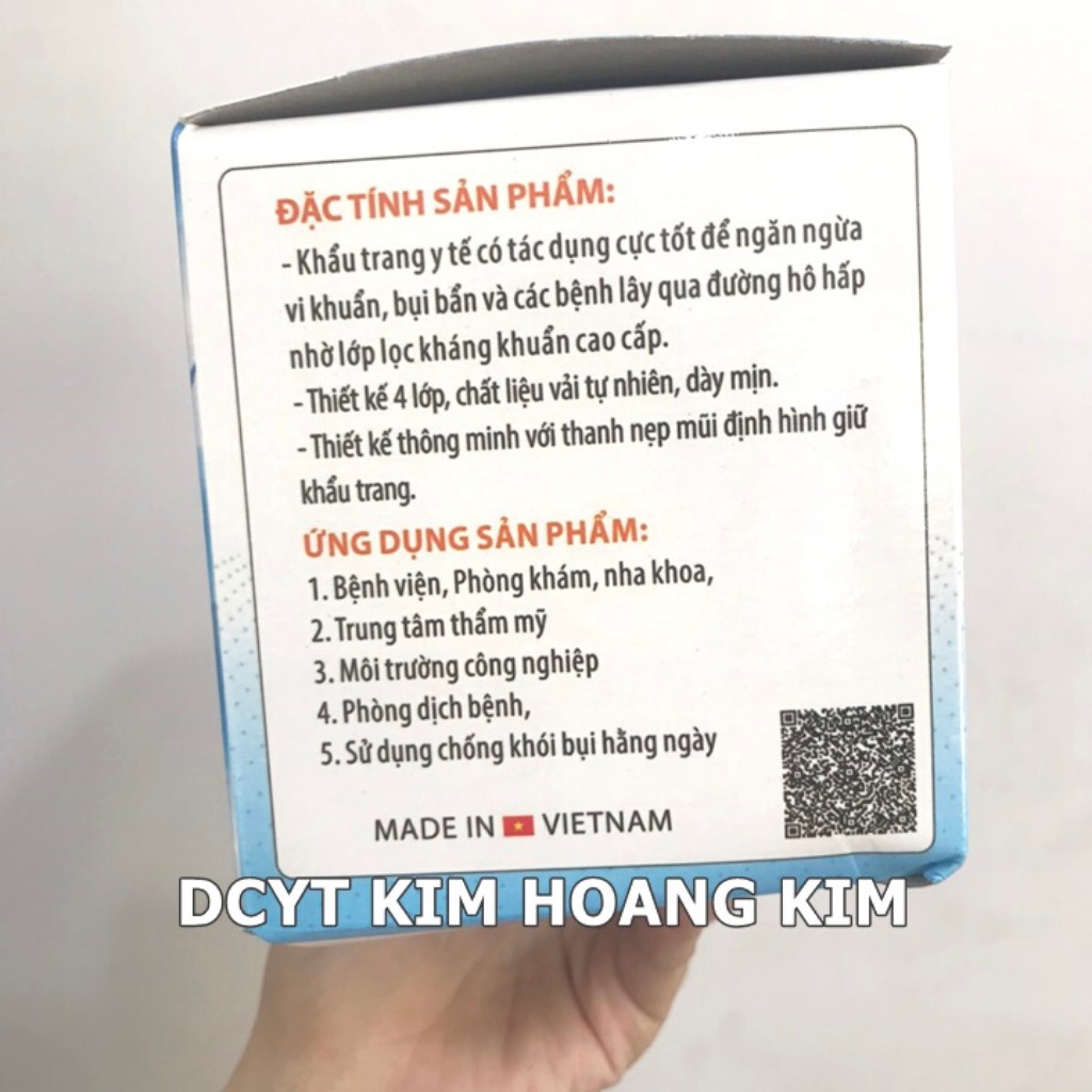 Khẩu trang y tế 4 lớp kháng khuẩn cao cấp Sen Việt OxyGen sản xuất tại Việt Nam