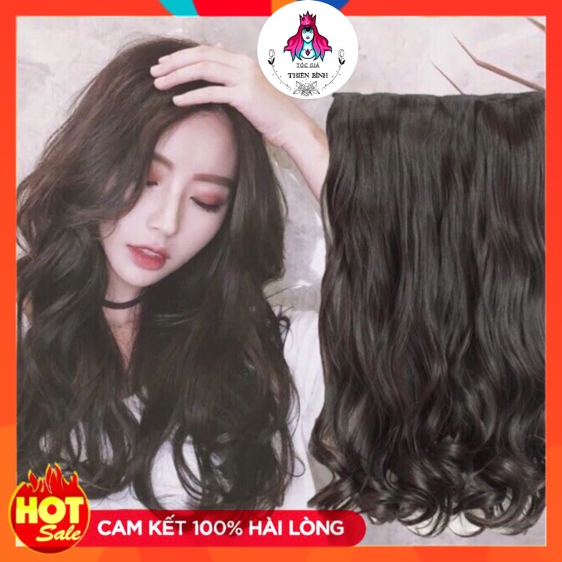 Tóc giả nữ 🌸 tóc kẹp dải 45cm kèm ảnh thật