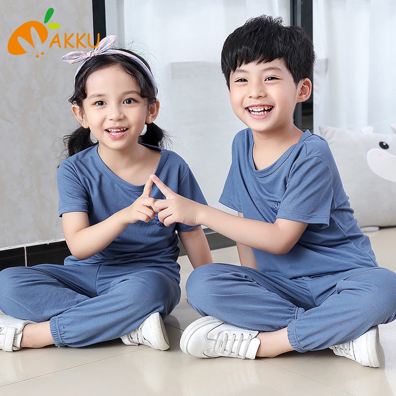 Bộ Đồ Ngủ Cotton Ngắn Tay Xinh Xắn Dành Cho Bé