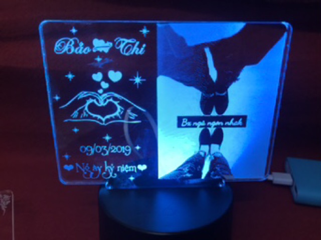 Đèn led 3d, quà tặng sinh nhật độc đáo
