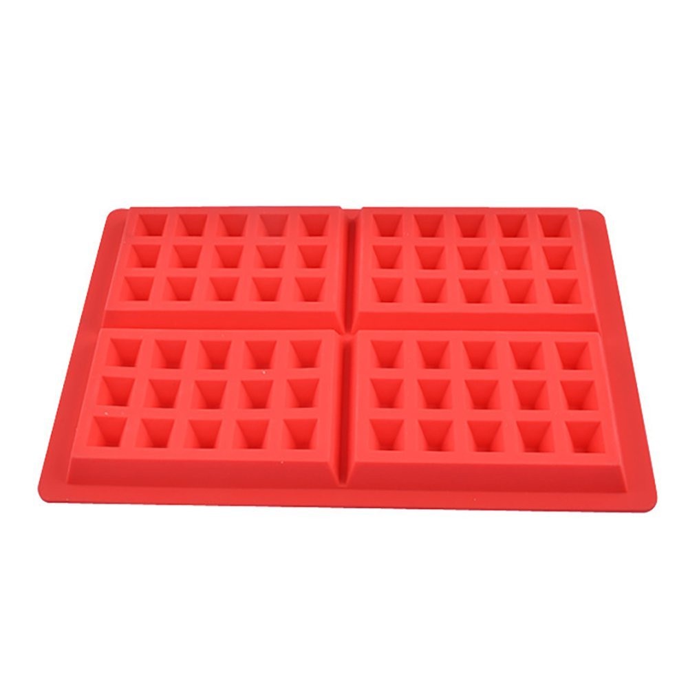 Silicone Mini Waffles Pan Cake Nướng Bánh Muffin Nướng Khay Khuôn Sôcôla Tự làm