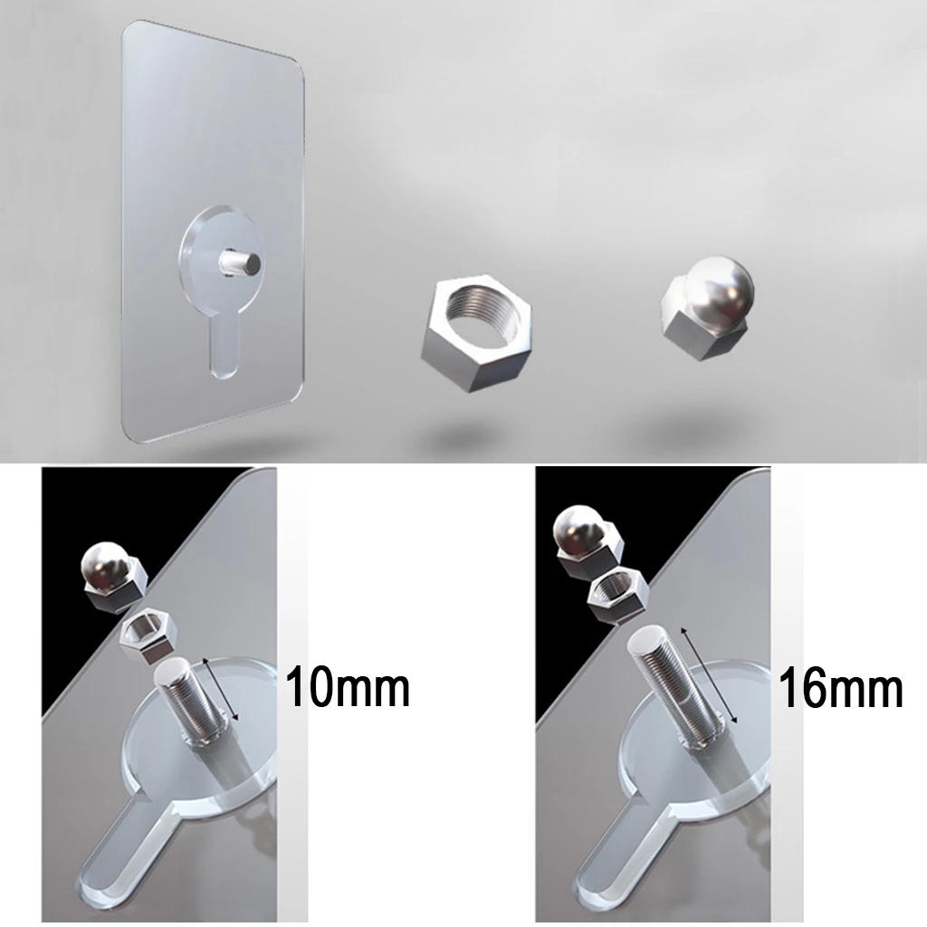 Giá Đỡ Ốc Vít Dán Tường Bằng PVC Không Đục Lỗ Chắc Chắn