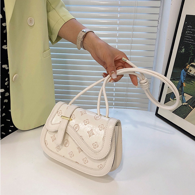 Ielgy Túi Yên Ngựa Đeo Chéo Họa Tiết Dập Nổi Cho Nữ