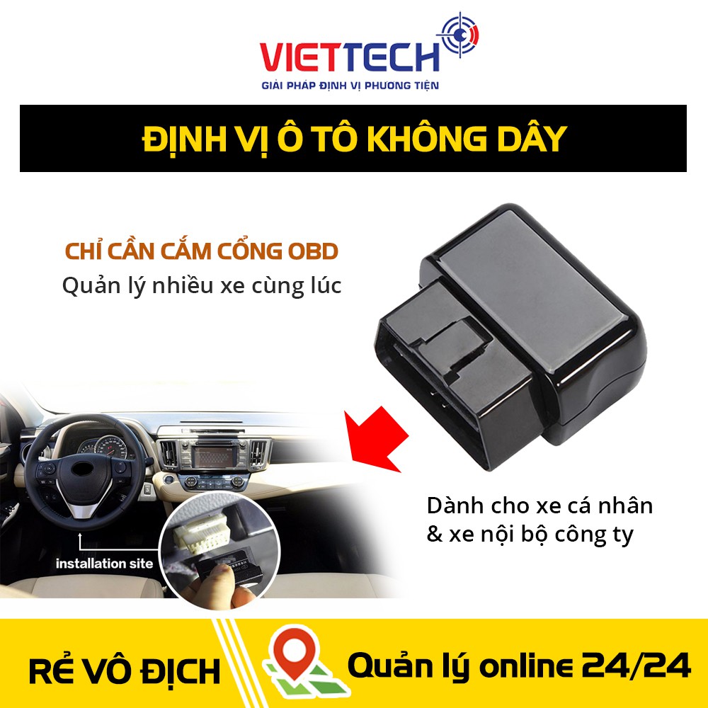 Định vị không dây OBD giám sát lộ trình dễ dàng