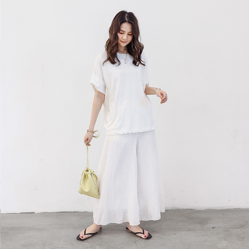 Quần Cotton Dài Dáng Rộng Phong Cách Hàn Quốc Thời Trang Cho Nữ 2022