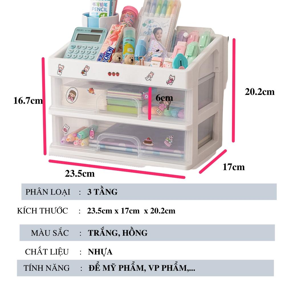 Kệ đựng mỹ phẩm bằng nhựa 4 tầng trong suốt (giá tại xưởng)