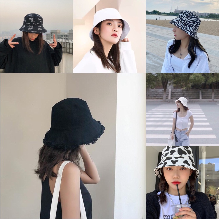 Mũ bucket ZIMI cho nam và nữ nhiều mẫu phong cách vintage siêu hot NoBrandUnisex