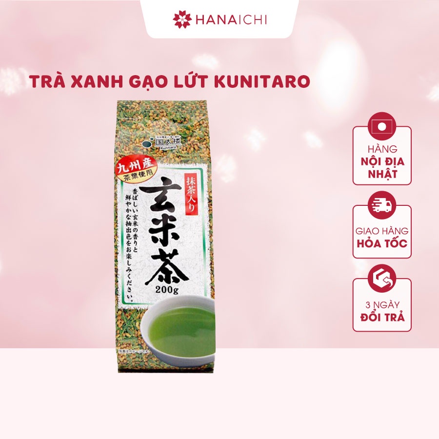 Trà Xanh Gạo Lứt Rang Kunitaro Nhật Bản - Gói 200gr
