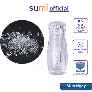 Đá rắc móng nail màu trắng