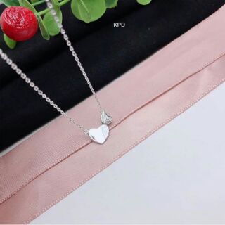 Dây chuyền bạc mặt tim cao cấp cho nữ