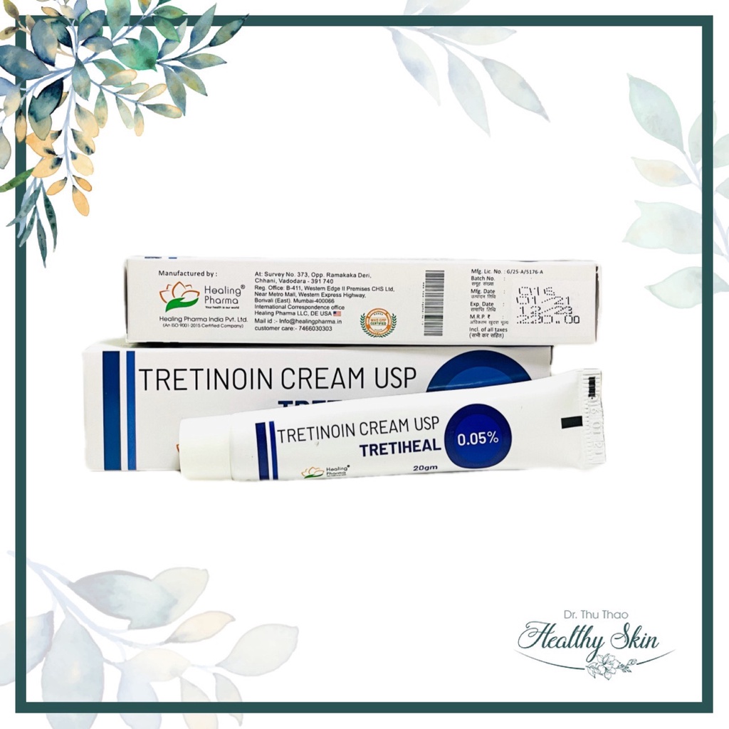 KEM HỖ TRỢ GIẢM MỤN TRETIHEAL CREAM - TRETINOIN 0.025/0.05