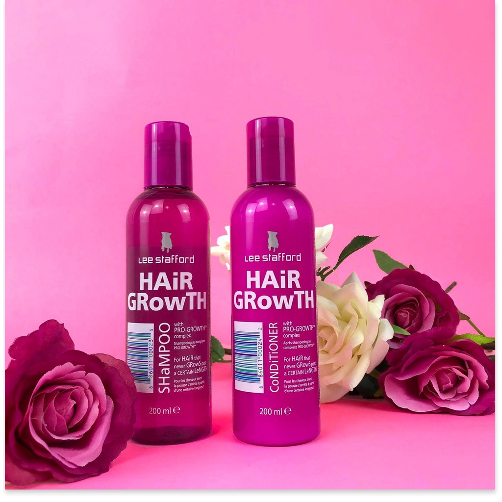 Combo Dầu gội, dầu xả, ủ tóc Lee Stafford Hair Growth kích thích mọc tóc