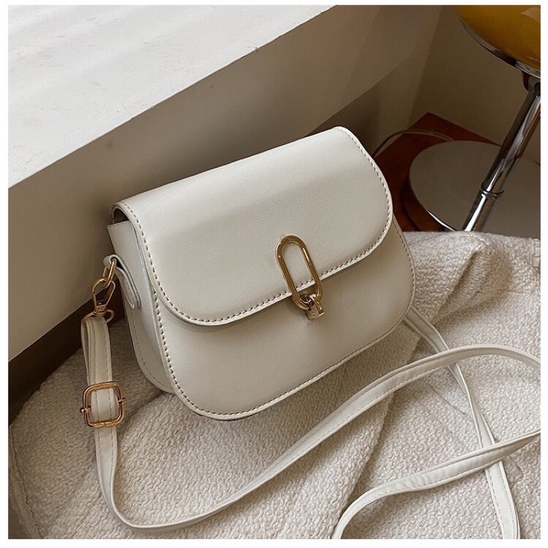 Túi xách nữ đẹp, túi đeo chéo đi chơi da chếp ly quai nhúm TL 124