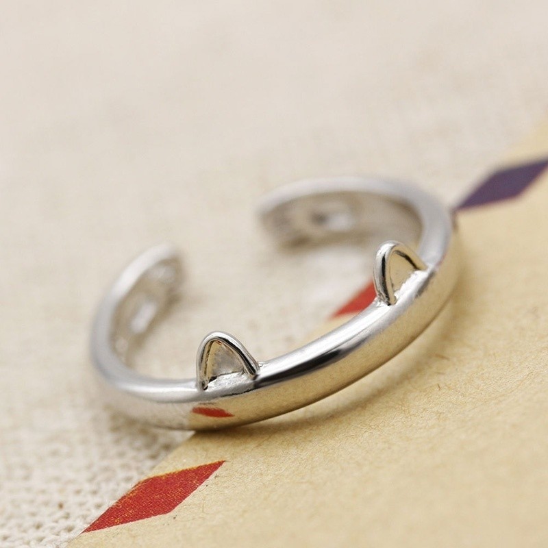 Nhẫn hở hình tai mèo dễ thương cho nữ