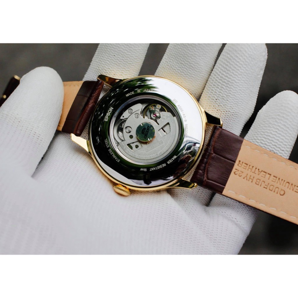 Đồng Hồ Nam Dây Da Orient Caballero Automatic Dây Da Full Box , Đồng hồ thật giá trị thật