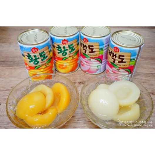 [SEMPIO] ĐÀO TRẮNG ĐÀO VÀNG HÀN QUỐC 400G - [샘표] 샘표 황도/백도 400G