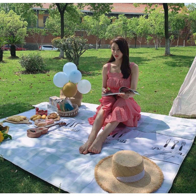Thảm trải Picnic dã ngoại cực xinh xắn 145x200cm