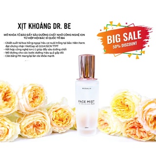 Xịt khoáng Dr Be Rosalia 100ml - Chiết xuất từ hoa hồng ngoại hữu cơ, không chứa cồn, phù hợp mọi loại da.