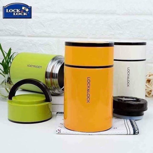 Lock&Lock hàng chính hãng- Bình Ủ Cháo Giữ Nhiệt Food Jar LHC8023GRN 1000ml