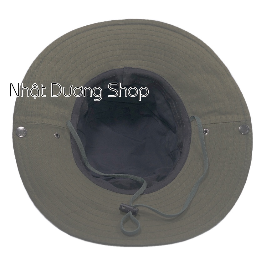 Nón tai bèo nam vành rộng 8,5 cm thêu chữ SPORT kết hợp vải cotton tốt mềm mại