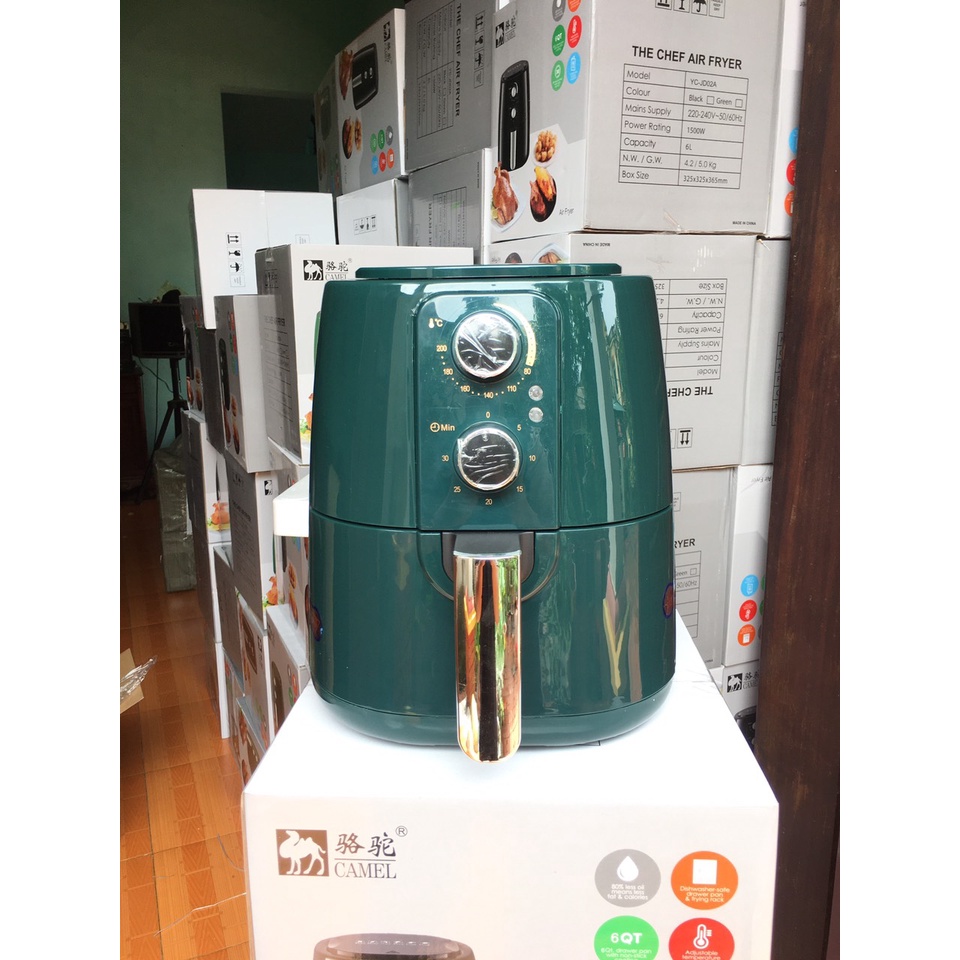 Nồi Chiên Không Dầu CAMEL 7 Lít Chính Hãng Bảo Hành 1:1 Trong Vòng 6 Tháng