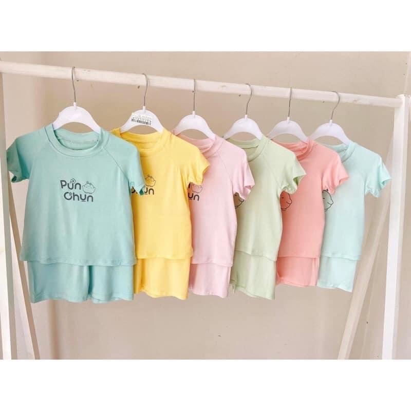 Bộ cộc tay Punchun phong cách Hàn cho bé trai bé gái