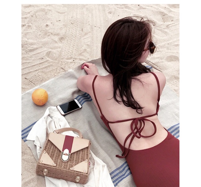 [BKN377] <HÀN> BODYSUIT ĐỎ VẢI GÂN KIỂU HÀN | BigBuy360 - bigbuy360.vn