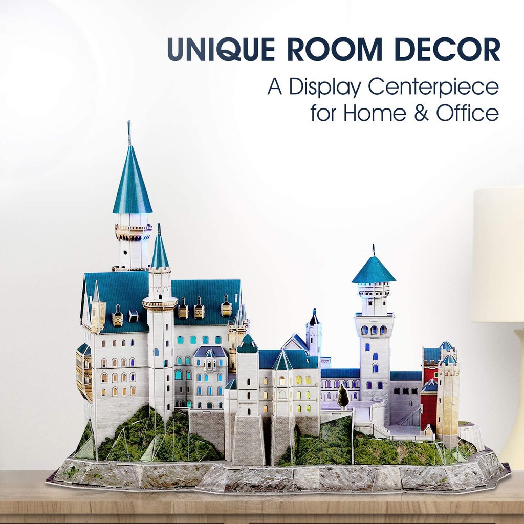 Mô hình giấy 3D CubicFun - Led lâu đài cổ tích Đức - Neuschwanstein castle
