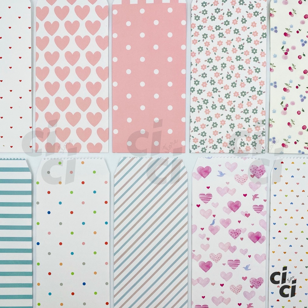 Set 10 Bao Thư/ Lì Xì Thiết Kế Xịn Xò Sáng Tạo