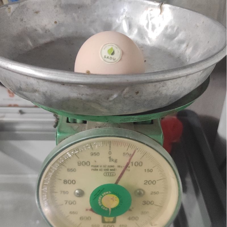 Trứng gà tươi SADU nuôi Organic, trứng gà không béo, thơm ngon, 12 quả 1 hộp