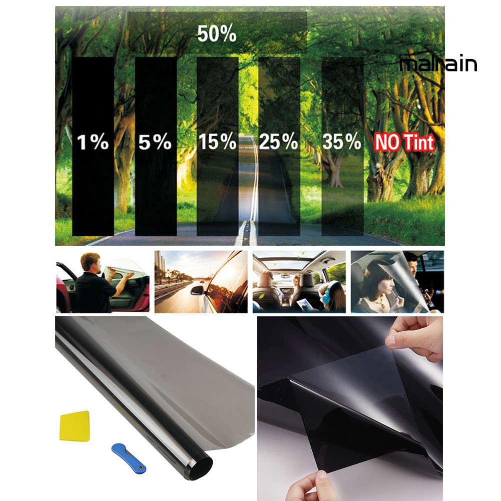 【VIP】Black Car Window Tint Film Glass Auto Sticker House Commercial Solar Protection