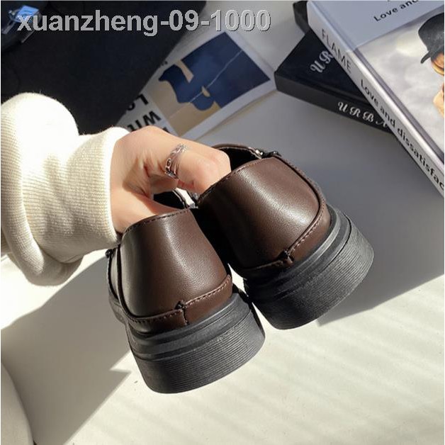 ✽∈Giày Da PU Đế Bằng Phong Cách Retro Thời Trang 2021 Cho Nữ | BigBuy360 - bigbuy360.vn