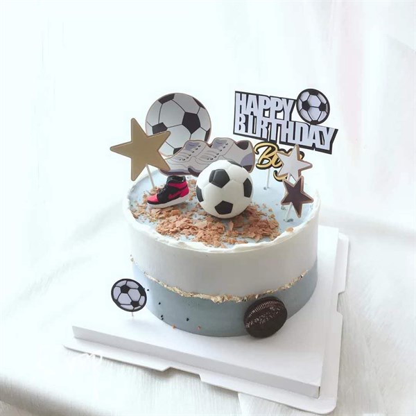 Trái Banh Nhựa 6Cm Phụ Kiện Trang Trí Bánh