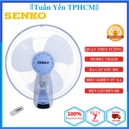 Quạt treo tường điều khiển từ xa Senko TR1628 thay thế TR828- BH 24 Tháng- Tuấn Yến TPHCM