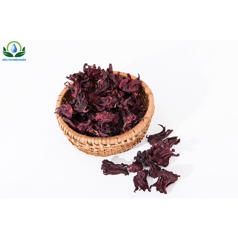 Trà hoa Hibiscus sấy khô gói 100gr giúp hạ đường huyết, tốt cho hệ tiêu hóa. SP từ Siêu thị thiên nhiên