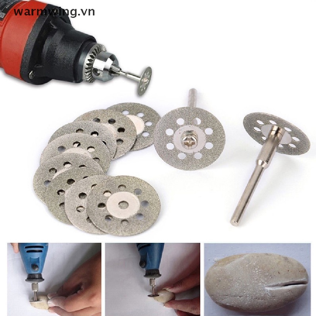 Set 10 Lưỡi Cưa Tròn + 2 Trục Quay Chuyên Dụng