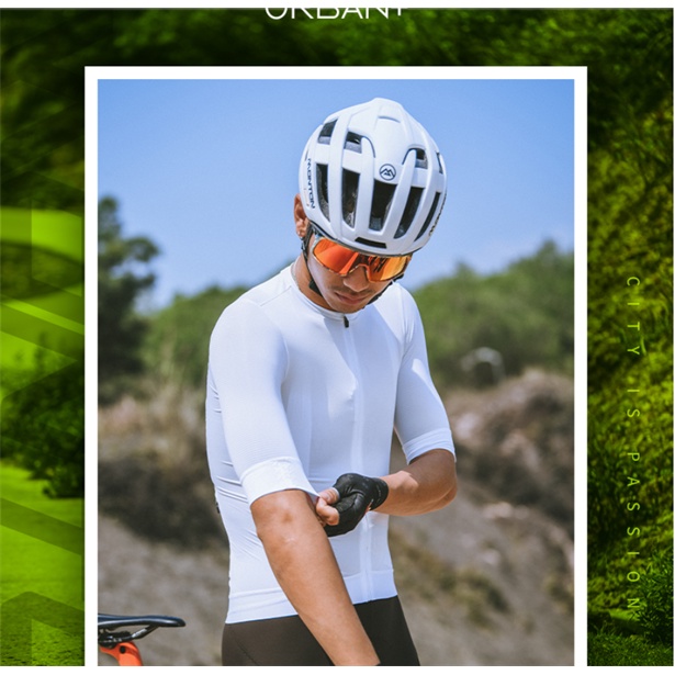 Áo đạp xe Monton ngắn tay Traveler Max - Trắng