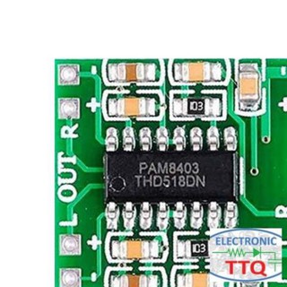 Mạch Khuếch Đại Âm Thanh PAM8403 6W Hifi 2.0 Class D (Không Volume)